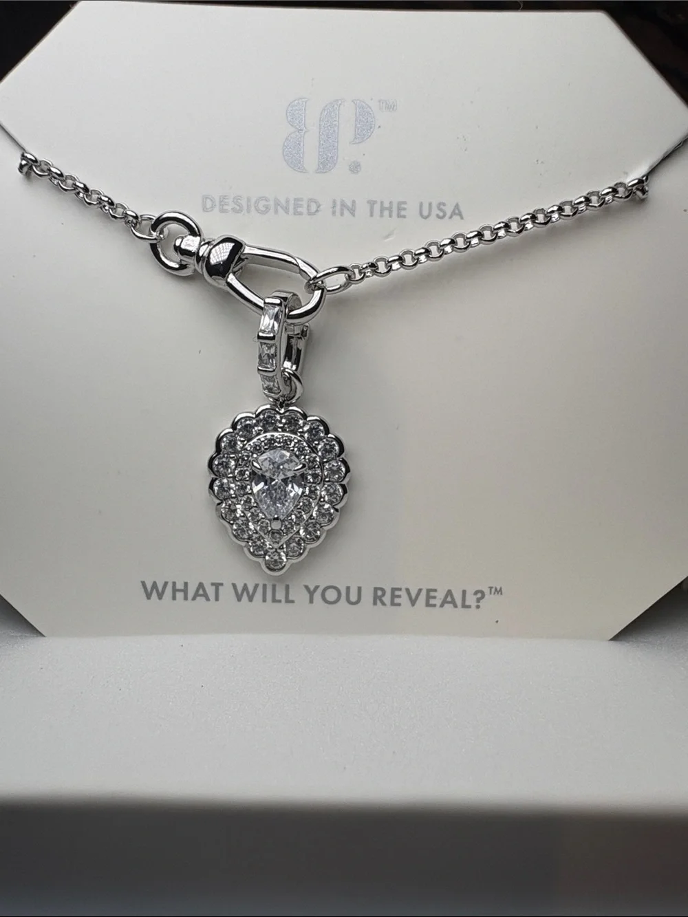 Bomb Party - OG Necklace - Exclusive Bringback - Diamond CZ - Rhodium